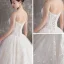 Bling Bling Champagne Outdoor / Garden Wedding Dresses 2019 A-Line / Princess Spaghetti Straps Sleeveless Backless Glitter Tulle Beading Floor-Length / Long Ruffle