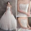 Bling Bling Champagne Outdoor / Garden Wedding Dresses 2019 A-Line / Princess Spaghetti Straps Sleeveless Backless Glitter Tulle Beading Floor-Length / Long Ruffle