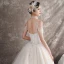 Élégant Champagne Robe De Mariée 2019 Princesse Bretelles Spaghetti Sans Manches Dos Nu Perle Perlage Glitter Tulle Cathedral Train Volants