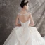 Luxe Champagne Transparentes Robe De Mariée 2019 Robe Boule Encolure Carrée Sans Manches Dos Nu Perlage Glitter Tulle Cathedral Train Volants