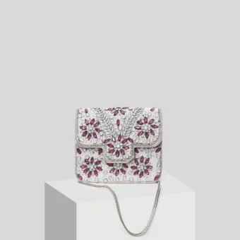 Chic Beautiful Grey Beading Rhinestone Clutch Bags 2019