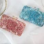 Luxe Bleu Glitter Faux Diamant Pochette 2019