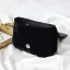 Fine Svart Suede Perle Rhinestone Paljetter Håndvesken  2019