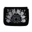 Fine Svart Suede Perle Rhinestone Paljetter Håndvesken  2019