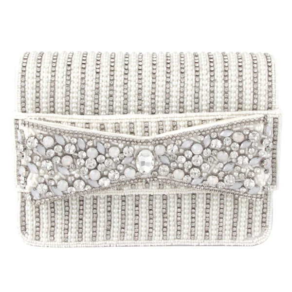 Mooie / Prachtige Zwarte Kralen Rhinestone Handtassen 2019