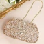 Sparkly Gold Glitter Rhinestone Clutch Bags 2019