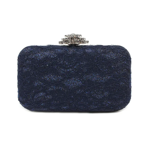 Chic / Belle Bleu Marine Glitter Polyester Pochette 2019
