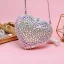 Sparkly Multi-Colors Heart-shaped Rhinestone Clutch Bags 2019