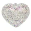 Sparkly Multi-Colors Heart-shaped Rhinestone Clutch Bags 2019