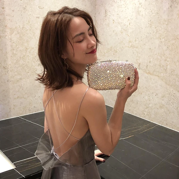 Sparkly Multi-Colors Rhinestone Clutch Bags 2019