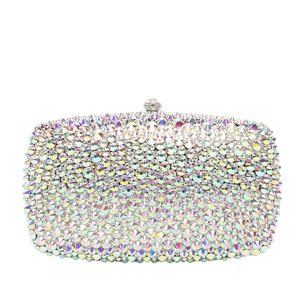 Sparkly Multi-Colors Rhinestone Clutch Bags 2019