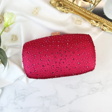 Chic Beautiful Red Rhinestone Clutch Bags 2019