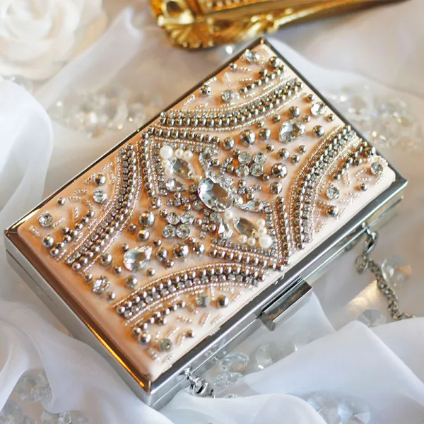 Mooie / Prachtige Blozen Roze Handgemaakt Kralen Parel Rhinestone Handtassen 2019