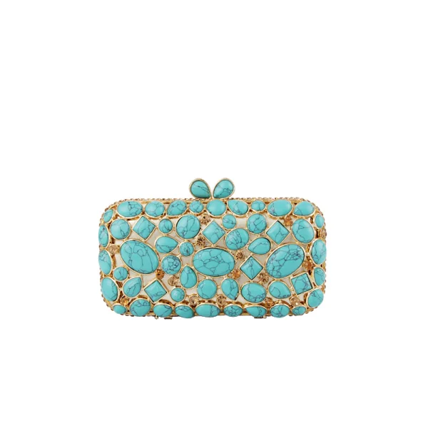 Vintage Champagne Beading Sten Kuvertväska 2019