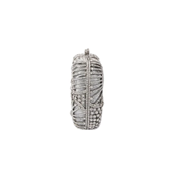 Błyszczące Srebrny Rhinestone Kopertówki 2019