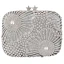 Błyszczące Srebrny Rhinestone Kopertówki 2019