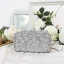 Mode Blå Rhinestone Glittriga / Glitter Kuvertväska 2019