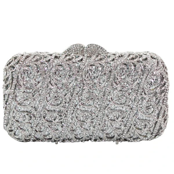 Mode Blå Rhinestone Glittriga / Glitter Kuvertväska 2019
