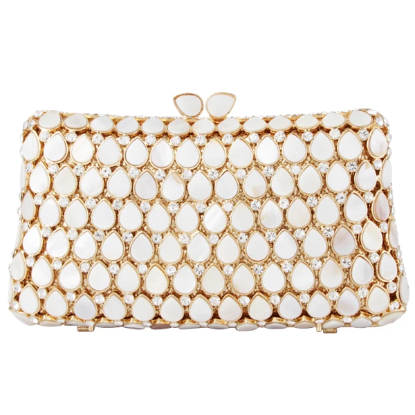 Amazing / Unique Champagne Rhinestone Clutch Bags 2019