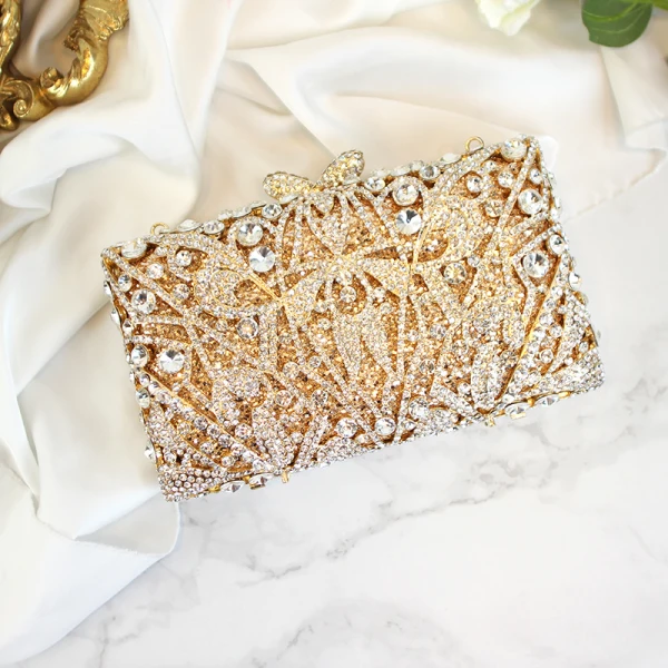 Luxury / Gorgeous Candy Pink Rhinestone Glitter Clutch Bags 2019