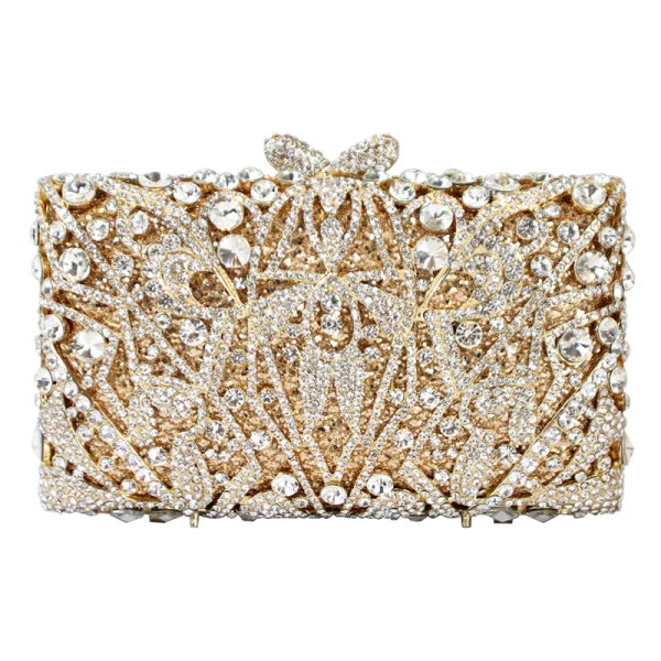 Luxury / Gorgeous Candy Pink Rhinestone Glitter Clutch Bags 2019