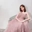 Chic / Belle Rougissant Rose Robe De Bal 2019 Princesse Bretelles Spaghetti Sans Manches Perlage Longue Volants Dos Nu Robe De Ceremonie