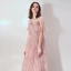 Chic / Belle Rougissant Rose Robe De Bal 2019 Princesse Bretelles Spaghetti Sans Manches Perlage Longue Volants Dos Nu Robe De Ceremonie