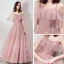 Chic / Belle Rougissant Rose Robe De Bal 2019 Princesse Bretelles Spaghetti Sans Manches Perlage Longue Volants Dos Nu Robe De Ceremonie