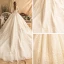 Élégant Champagne Robe De Mariée 2019 Princesse De l'épaule Manches Courtes Dos Nu Perlage Gland Glitter Paillettes Chapel Train Volants
