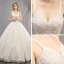 Best Ivory Wedding Dresses 2019 Ball Gown Spaghetti Straps Sleeveless Backless Appliques Lace Beading Chapel Train Ruffle