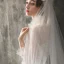 Elegant Champagne Outdoor / Garden Wedding Dresses 2019 A-Line / Princess See-through Deep V-Neck 3/4 Sleeve Appliques Flower Beading Glitter Tulle Court Train Ruffle