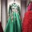 Chinese style Red Prom Dresses 2017 Ball Gown High Neck Long Sleeve Appliques Lace Beading Pearl Floor-Length / Long Backless Formal Dresses