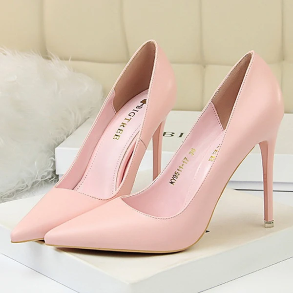 Fashion Blushing Pink Evening Party Pumps High Heels 2022 10 cm Stiletto Heels Pointed Toe Pumps