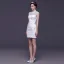 Chinese style White Pierced Wedding Dresses 2017 Ball Gown High Neck Sleeveless Backless Appliques Lace Rhinestone Detachable Court Train