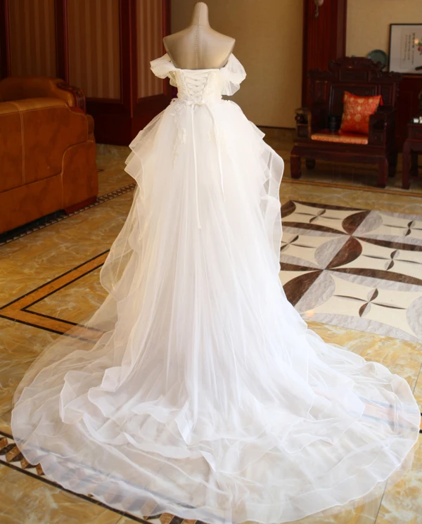 short asymmetrical wedding dresses Asymmetrical Wedding Dresses – Ms. Grace main image 1