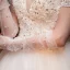 Élégant Ivoire Robe De Mariée 2019 Princesse Appliques Col v profond Manches Courtes Dos Nu En Dentelle Perlage Perle Paillettes Chapel Train Volants