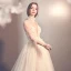 Elegant Champagne See-through Outdoor / Garden Wedding Dresses 2019 A-Line / Princess High Neck 3/4 Sleeve Appliques Lace Beading Glitter Tulle Court Train Ruffle