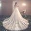 Charmant Champagne Transparentes Robe De Mariée 2019 Trompette / Sirène Encolure Dégagée Manches Longues Dos Nu Appliques En Dentelle Détachable Chapel Train Volants