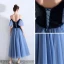 Classy Ocean Blue Suede Homecoming Graduation Dresses 2019 A-Line / Princess Spaghetti Straps Short Sleeve Ankle Length Ruffle Backless Formal Dresses