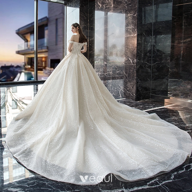 bling princess ball gown wedding dress