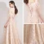 Élégant Champagne Robe De Soirée 2019 Princesse De l'épaule Manches de cloche Plumes Perlage Perle Train De Balayage Volants Dos Nu Robe De Ceremonie