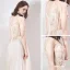 Charmant Champagne Robe De Soirée 2019 Princesse Bretelles Spaghetti Sans Manches Appliques En Dentelle Longue Volants Dos Nu Robe De Ceremonie