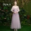 Affordable Lavender Bridesmaid Dresses 2019 A-Line / Princess Appliques Lace Sequins Sash Floor-Length / Long Ruffle Wedding Party Dresses