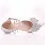 Sexy Weiß Perle Strass Schleife Brautschuhe 2025 Knöchelriemen 5 cm Stilettos Peeptoes Hochzeit Hochhackige
