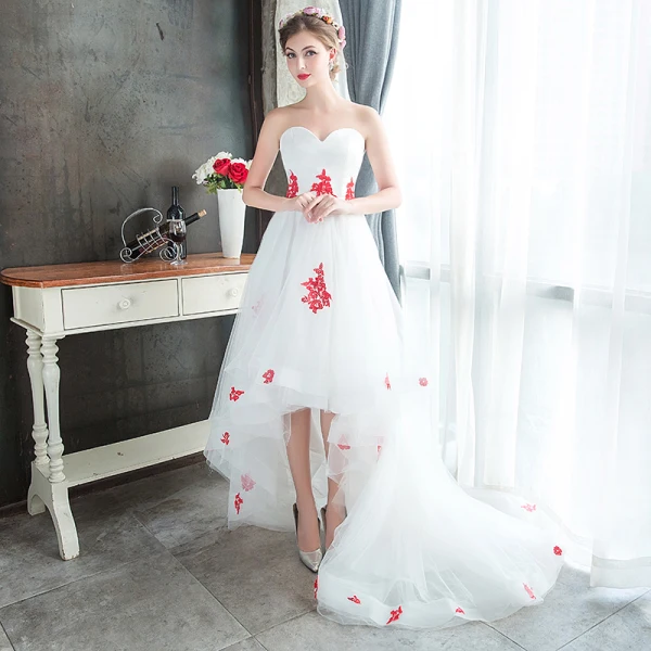Affordable White Summer Beach Wedding Dresses 2019 A-Line / Princess ...