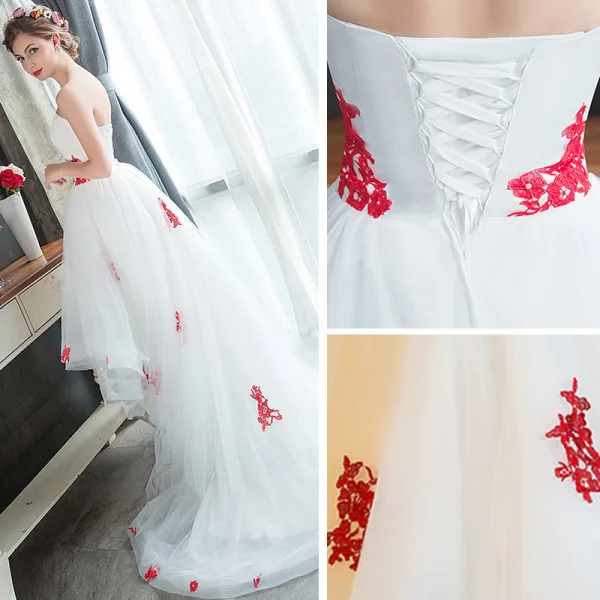 Affordable White Summer Beach Wedding Dresses 2019 A-Line Princess Sweetheart Sleeveless Affordable White Summer Beach Wedding Dresses 2019 A-Line Princess Sweetheart Sleeveless