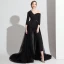 Modern / Fashion White Jumpsuit 2019 One-Shoulder 3/4 Sleeve Sweep Train Backless Evening Dresses