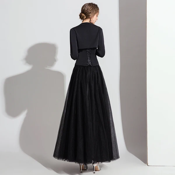 Klassisk Svart Jumpsuit Med Sjal 2019 Prinsesse Kjæreste Uten Ermer Ankel-lengde Ryggløse Selskapskjoler