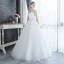 Affordable White Outdoor / Garden Wedding Dresses 2019 A-Line / Princess Sweetheart Sleeveless Feather Rhinestone Sash Floor-Length / Long Ruffle