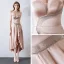 Sexy Nues Satin Robe De Soirée 2019 Princesse Amoureux Sans Manches Transparentes Faux Diamant Asymétrique Volants Dos Nu Robe De Ceremonie